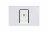 RJ11 Telephone Wall Socket - Frost White