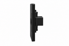 Dual Ethernet RJ45 Wall Socket | Premium Glass Outlet - Shadow Black