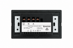 Smart Matter WiFi Power Point + USB-C 20W - Shadow Black (RGB Backlit Buttons)
