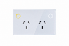 Touch Power Socket GPO - Frost White