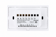 Smart Matter WiFi Light Switch 5 Gang - Frost White (RGB Backlit Buttons)