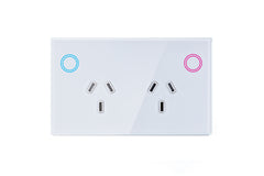 Smart WiFi Power Wall Socket GPO - Frost White (RGB Backlit Buttons)
