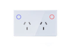 Smart WiFi Power Wall Socket GPO - Frost White (RGB Backlit Buttons)