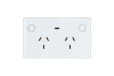 Smart Matter WiFi Power Point + USB-C 20W - Frost White (RGB Backlit Buttons)