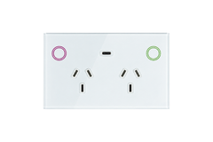 Smart Matter WiFi Power Point + USB-C 20W - Frost White (RGB Backlit Buttons)