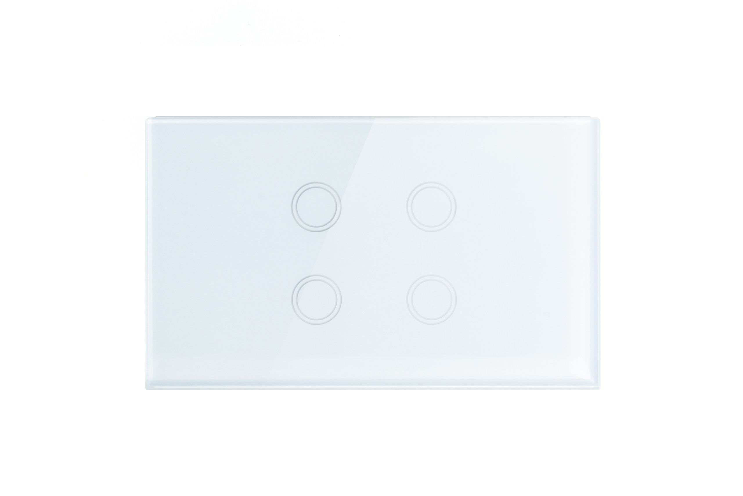Smart WiFi Light Switch - 4 Gang Switch - Frost White