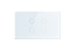 Smart WiFi Light Switch - 4 Gang Switch - Frost White