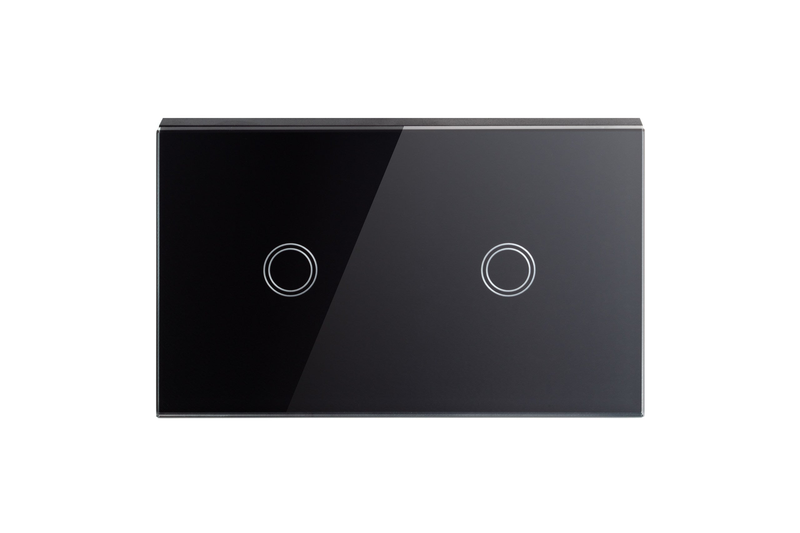 Touch Light Switch - 2 Gang Switch - Shadow Black