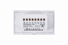 Touch Light Switch 6 Gang - Frost White