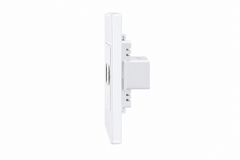 Matzier 2 HDMI + TV Coax Wall Plate | Premium Glass Multimedia Outlet - Frost White