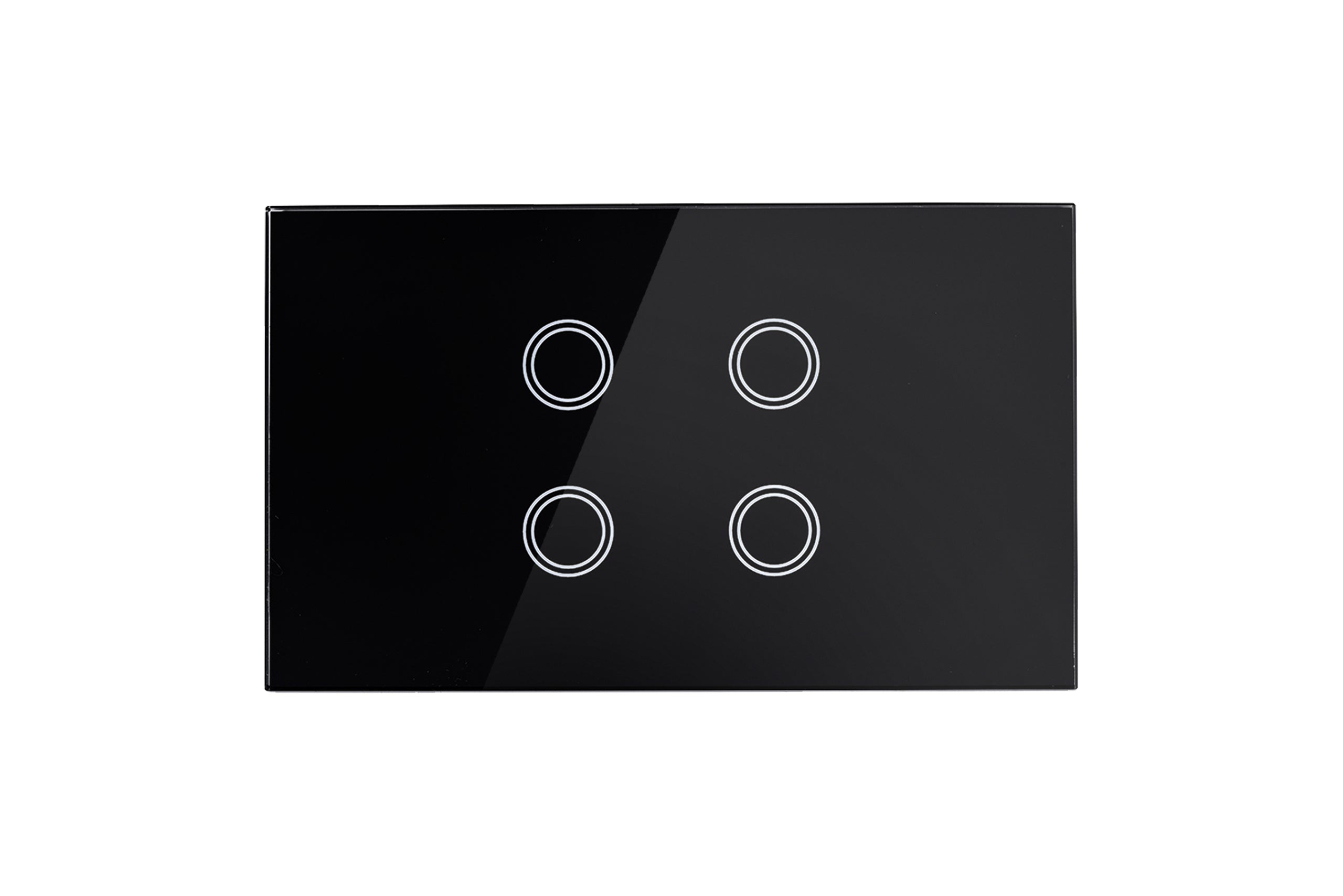 Smart Wifi Light Switch 4 Gang - Shadow Black - Matzier