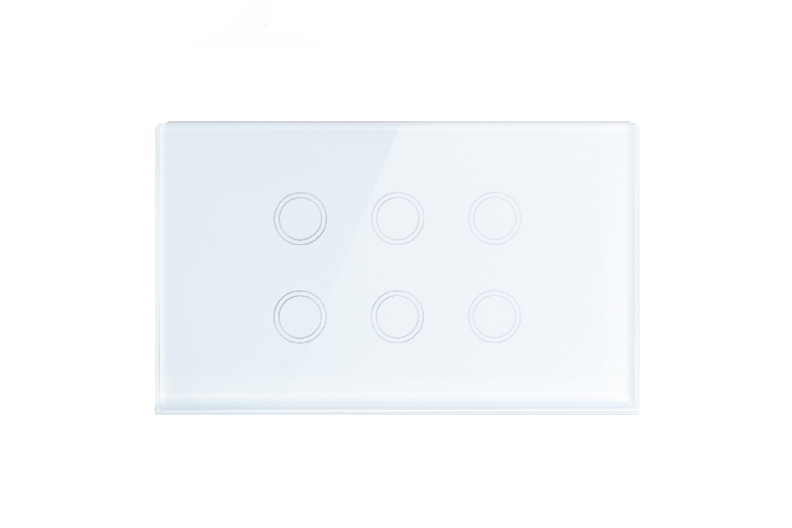 Smart Wifi Light Switch 6 Gang - Frost White - Matzier