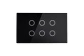 Smart Wifi Light Switch 6 Gang - Shadow Black - Matzier
