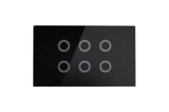 Smart Wifi Light Switch 6 Gang - Shadow Black - Matzier