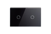 Touch Light Switch 2 Gang - Shadow Black - Matzier