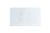 Touch Light Switch 4 Gang - Frost White - Matzier
