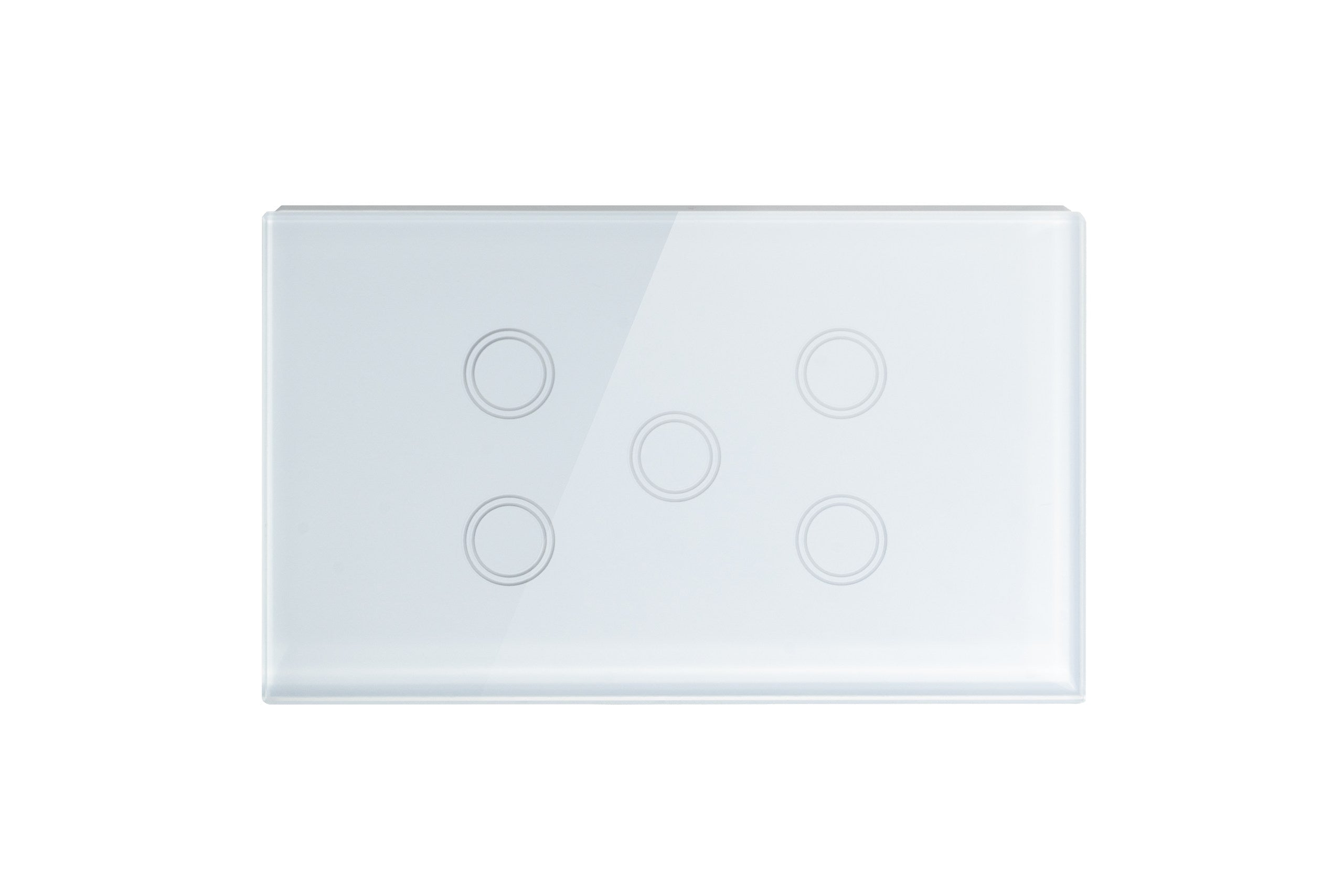 Touch Light Switch 5 Gang - Frost White - Matzier