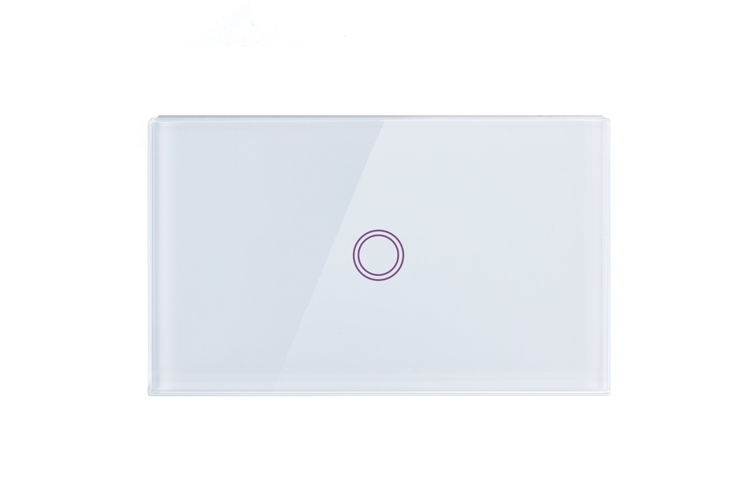 Smart Matter WiFi Light Switch 1 Gang - Frost White  (RGB Backlit Buttons)