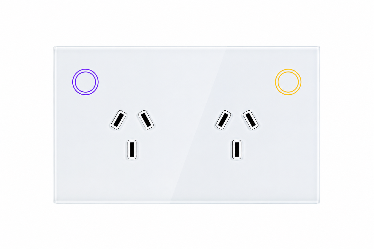 Smart Matter WiFi Power Socket GPO - Frost White (RGB Backlit Buttons)