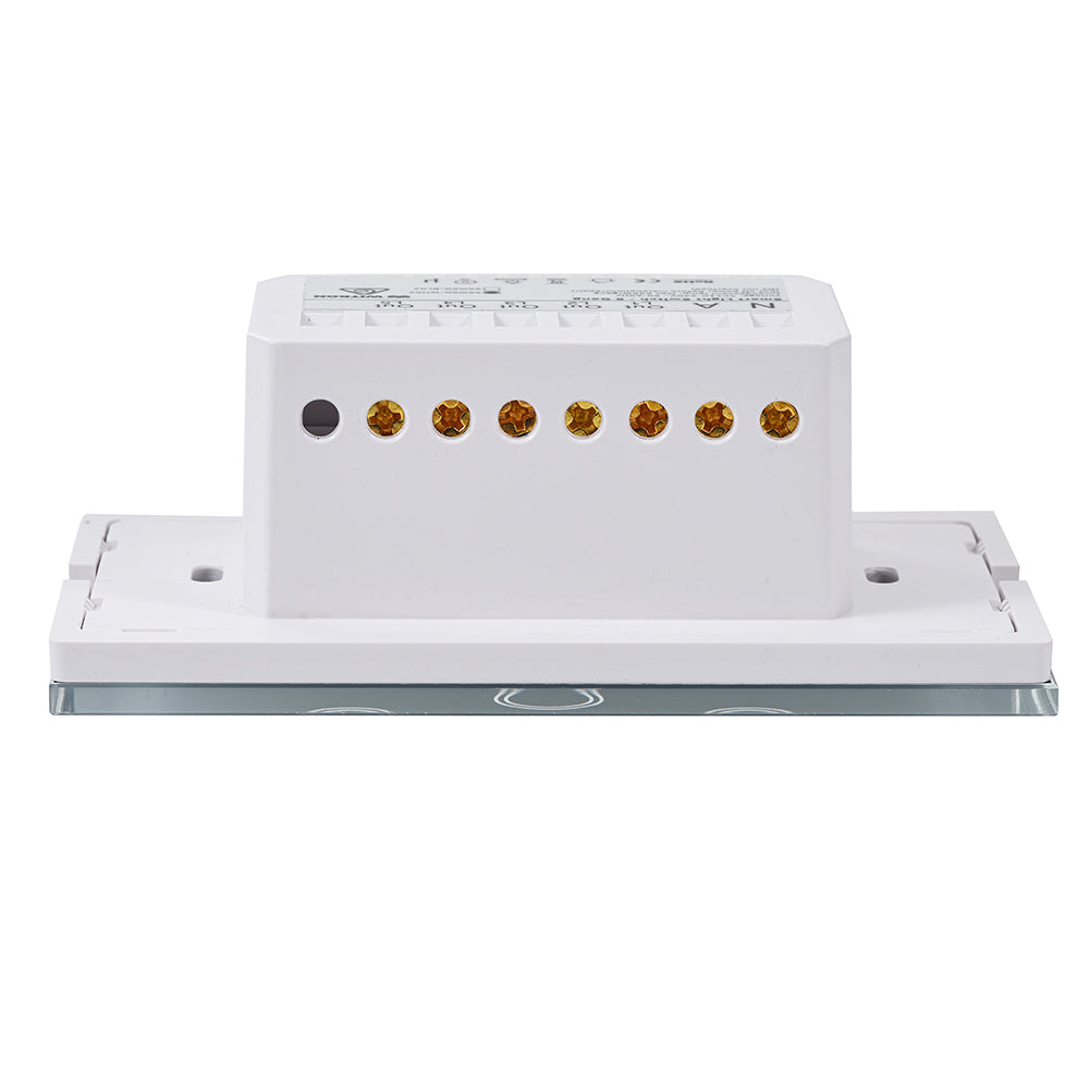 Smart Matter WiFi Light Switch 5 Gang - Frost White (RGB Backlit Buttons)