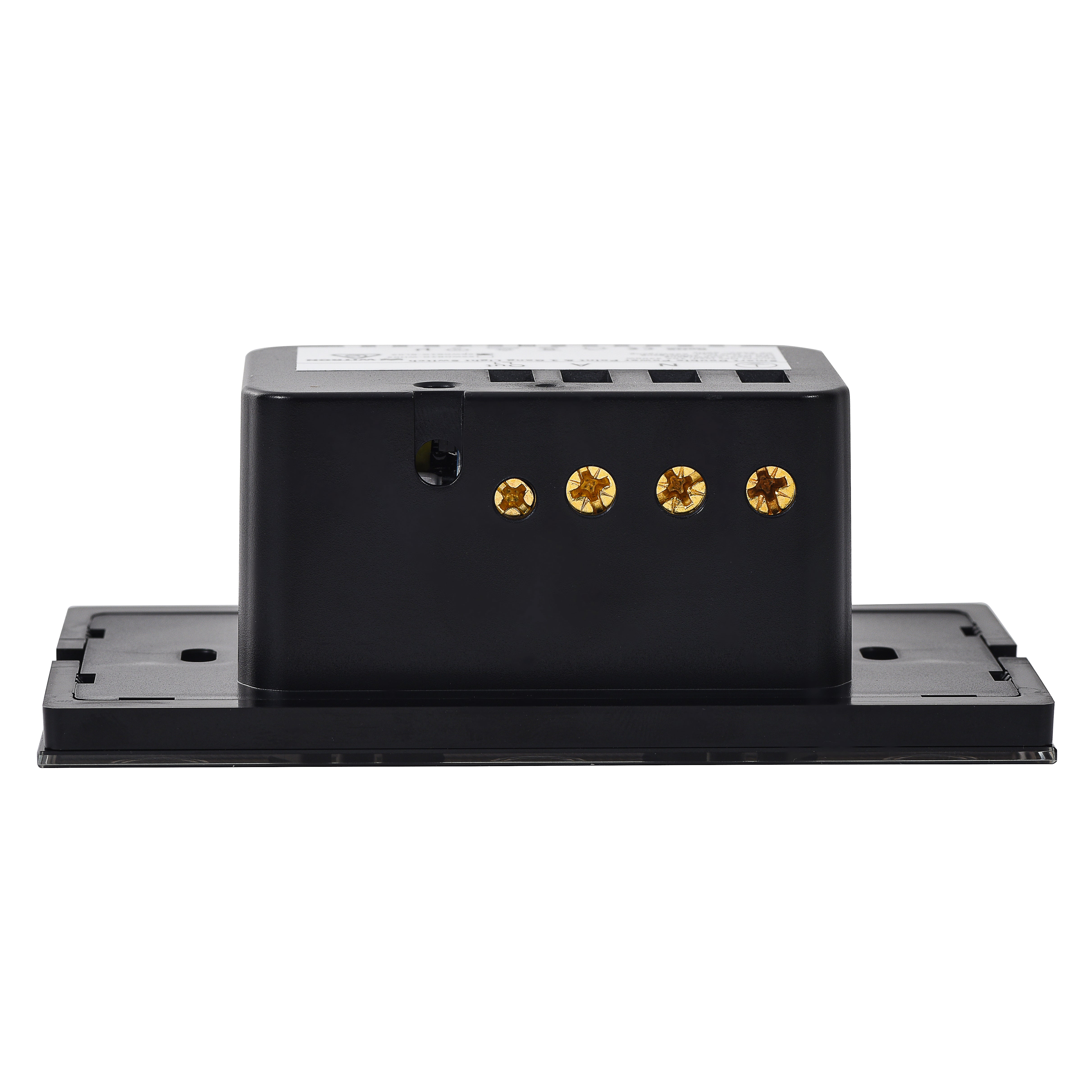 Smart WiFi Power Wall Socket GPO with 1 Gang Light Switch - Shadow Black