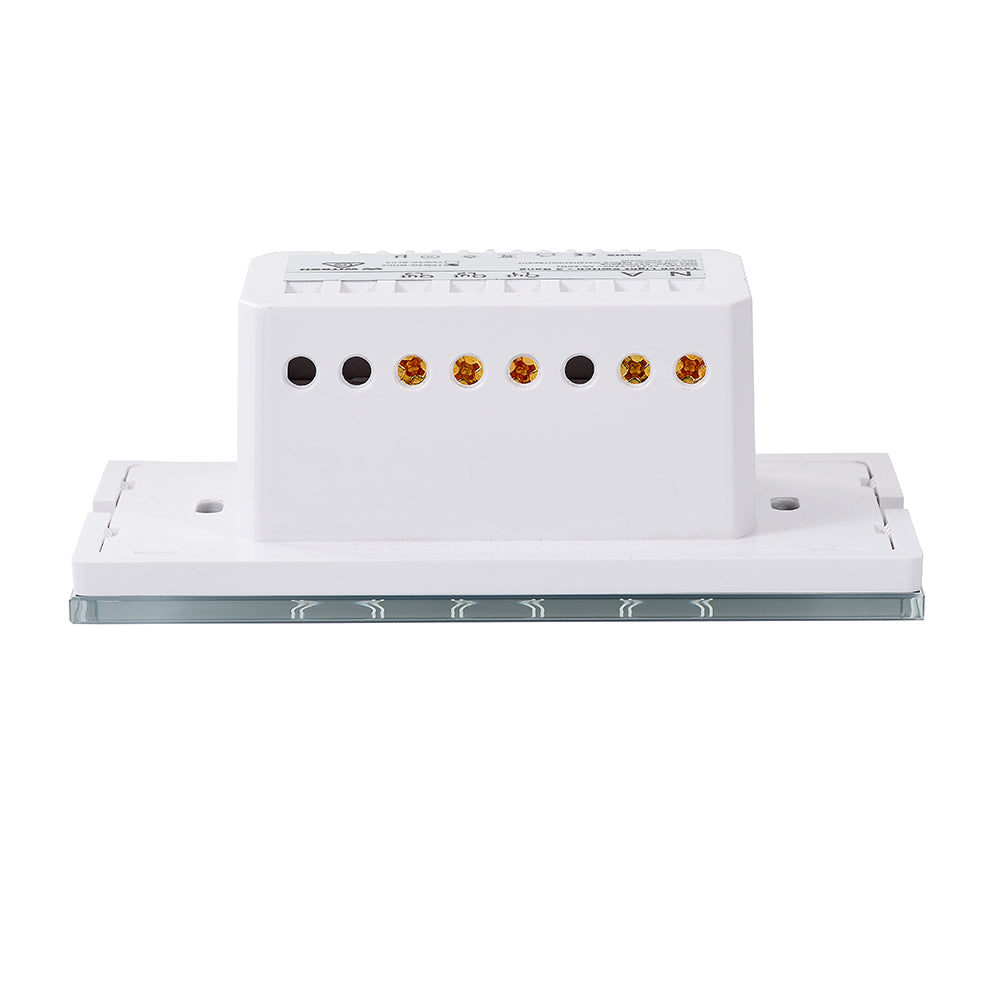 Smart Matter WiFi Light Switch 3 Gang - Frost White (RGB Backlit Buttons)