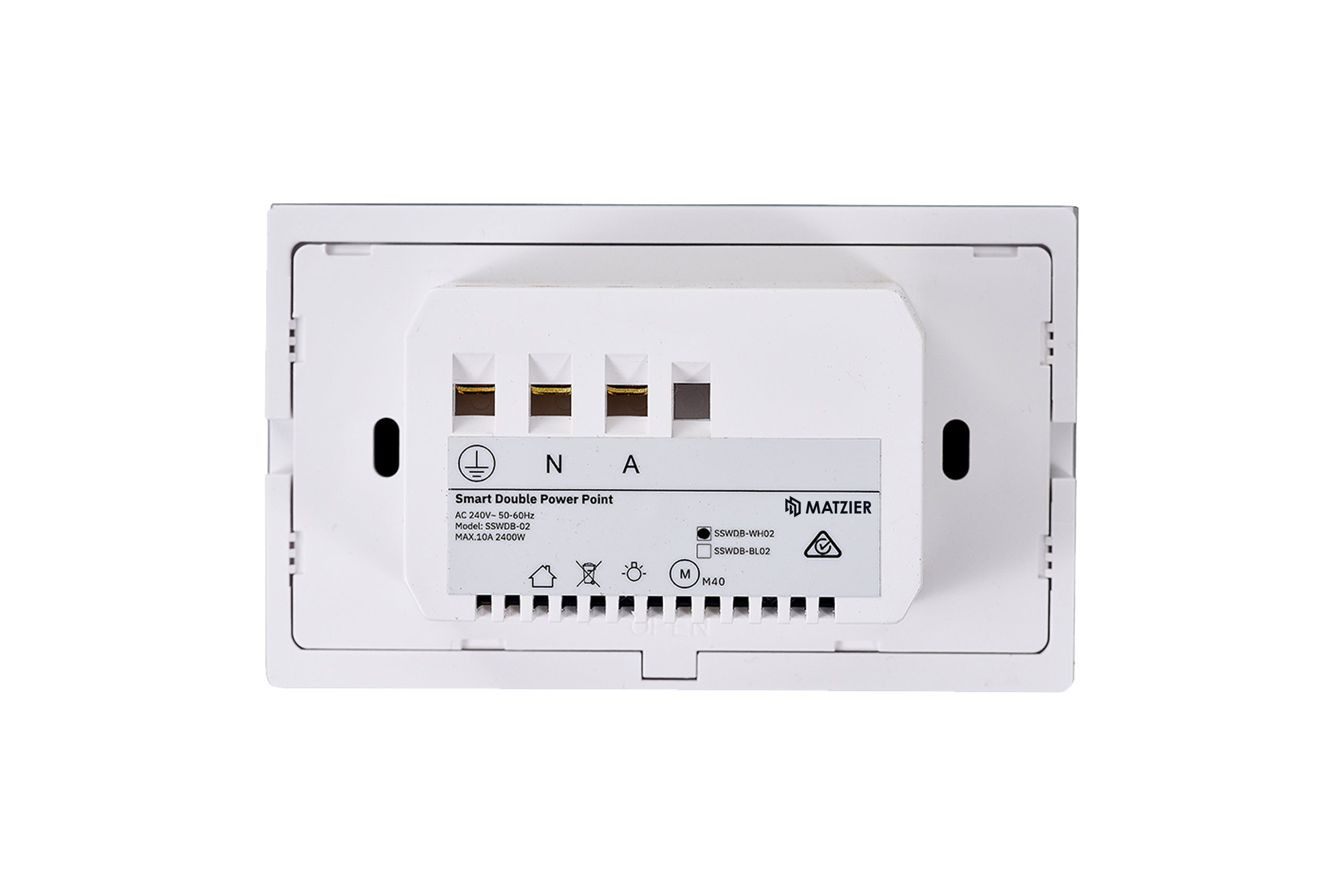Smart WiFi Power Wall Socket GPO - Frost White