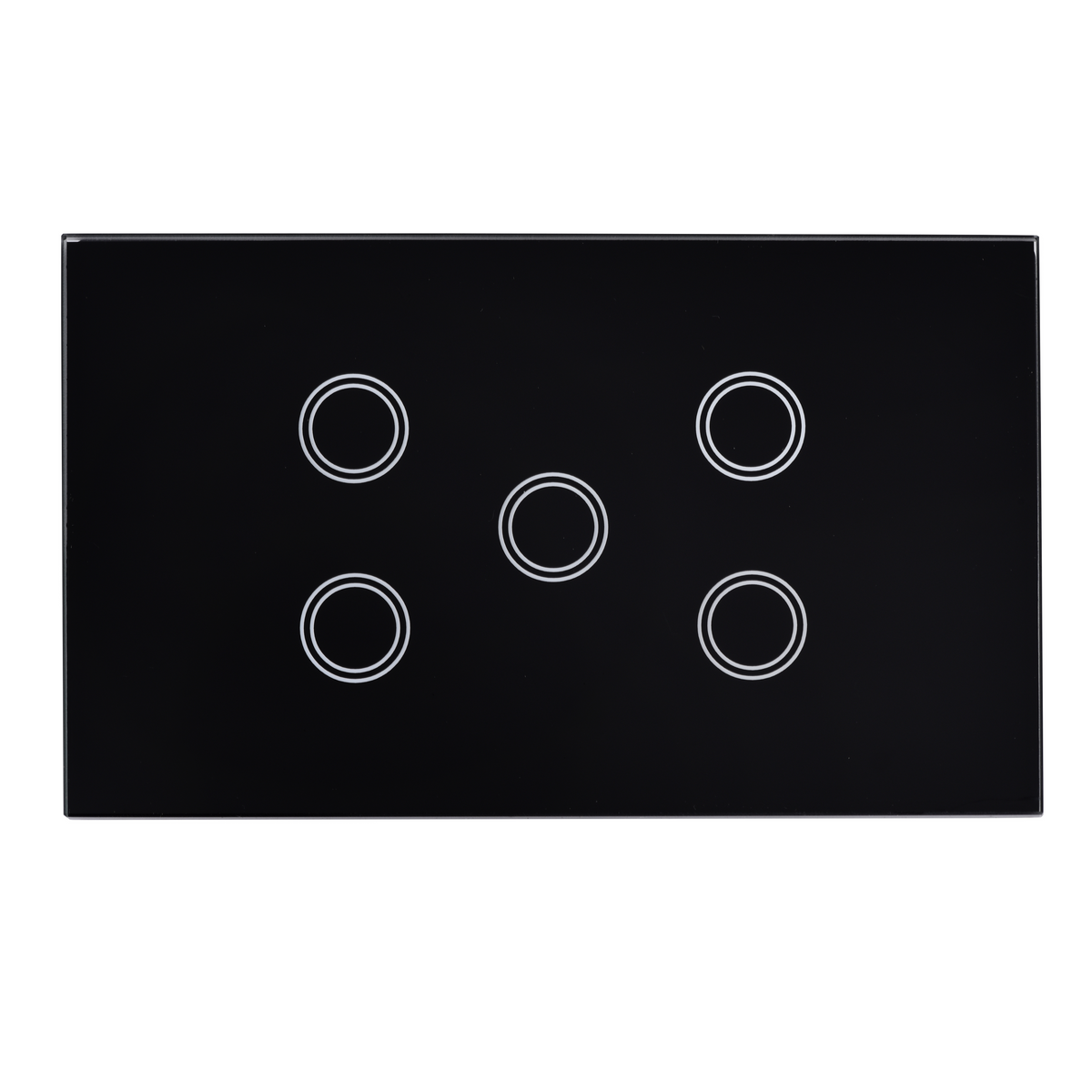 Smart Wifi Light Switch 5 Gang - Shadow Black
