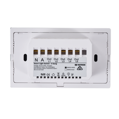 Smart Wifi Light Switch 5 Gang - Frost White