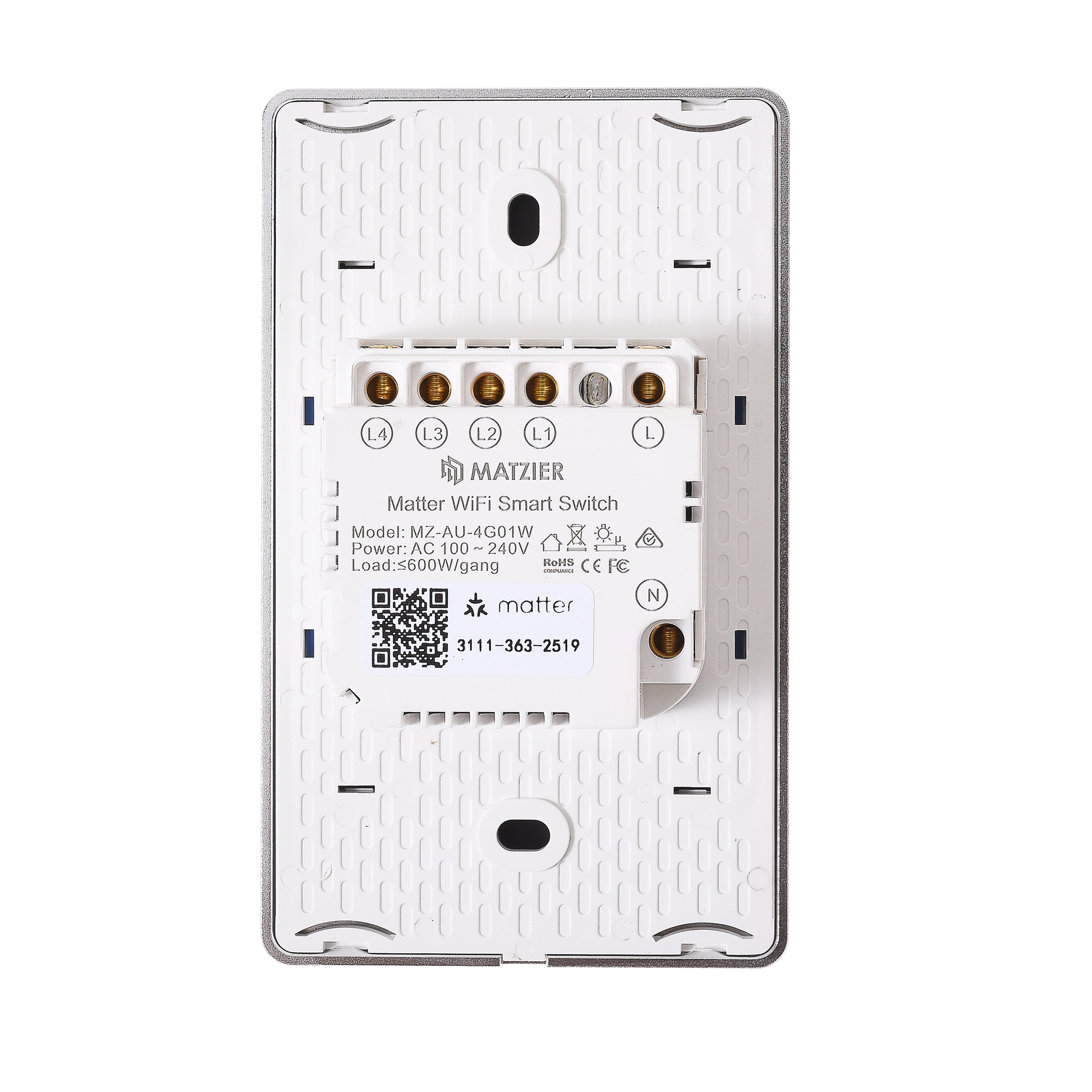 Matzier - 4 Gang Matter Home Switch - Matzier