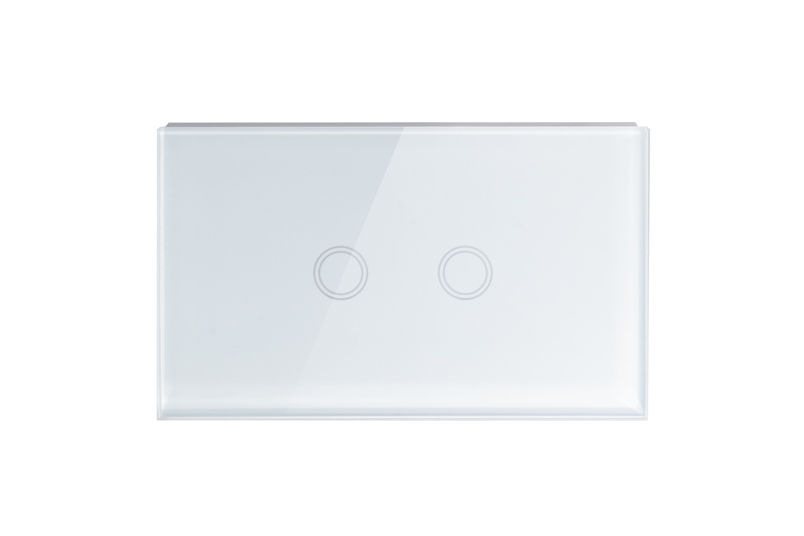 Smart Touch Zigbee Light Switch 2 Gang - Frost White - Matzier