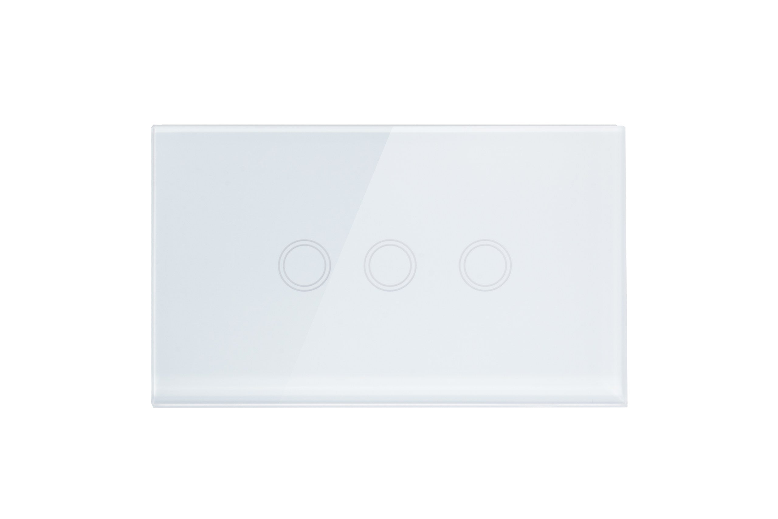 Smart Touch Zigbee Light Switch 3 Gang - Frost White - Matzier