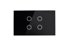 Smart Wifi Light Switch 4 Gang - Shadow Black - Matzier